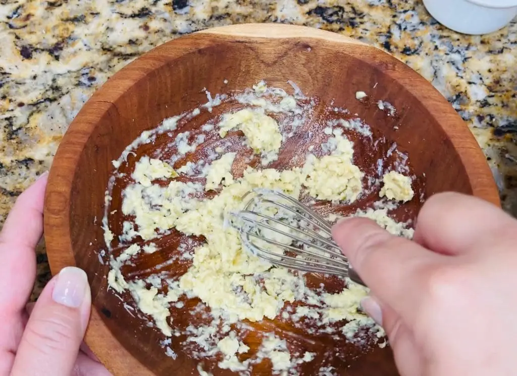 whisking Parmigiano with dijon mustard into a thick paste, substitute the olive oil with Domestic Gourmet Organic Annatto Oil - Aceite de Achiote for richer color and flavor
