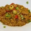 Easy Puerto Rican Picadillo made with Domestic Gourmet Organic Annatto Oil - Aceite de Achiote