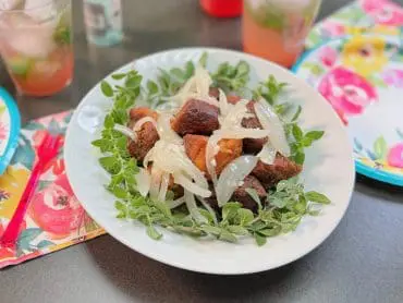 Masitas de Puerco - Fried pork marinated with Annatto oil - Aceite de Achiote
