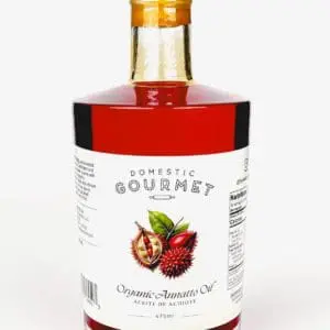 Domestic Gourmet Organic Annatto Oil - Aceite de Achiote Label