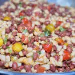 Sofrito Bean Salad made with Domestic Gourmet Organic Annatto Oil - Aceite de Achiote