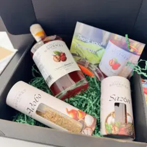 La Caja Regalo Reina de Noche Buena contiene Aceite de Achiote Ecológico Domestic Gourmet - Aceite de Achiote, Adobo Ecológico y Sazón Ecológico