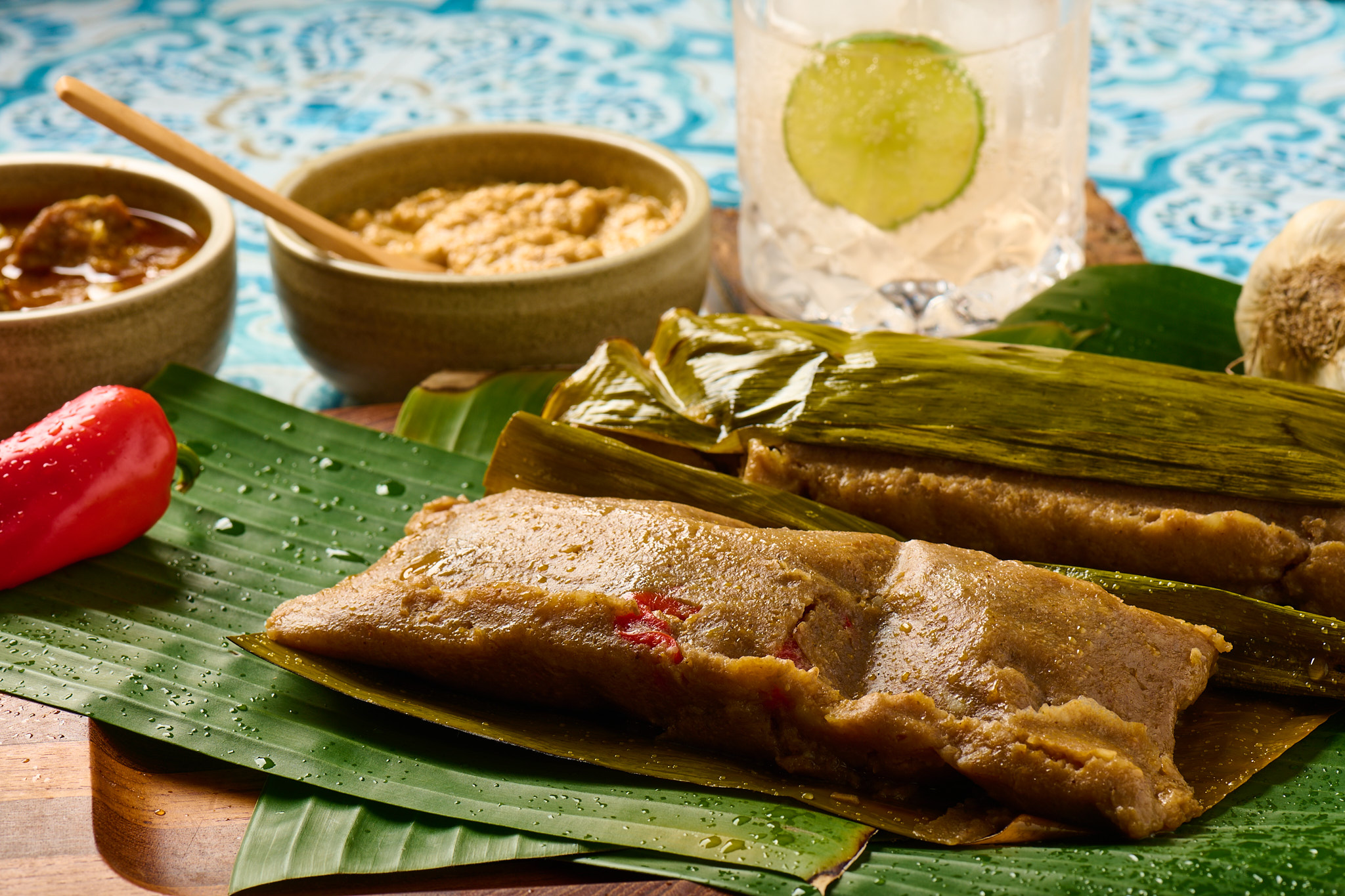 Chef Ciji Castro's Puerto Rican Pasteles - Domestic Gourmet Chef Ciji Castro's Puerto Rican Pasteles. Photo by Ibis Images