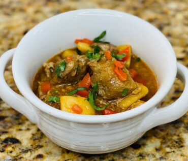 Puerco Guisado - Pork Stew with Domestic Gourmet Adobo, Sazón and Annatto Oil - Aceite de Achiote